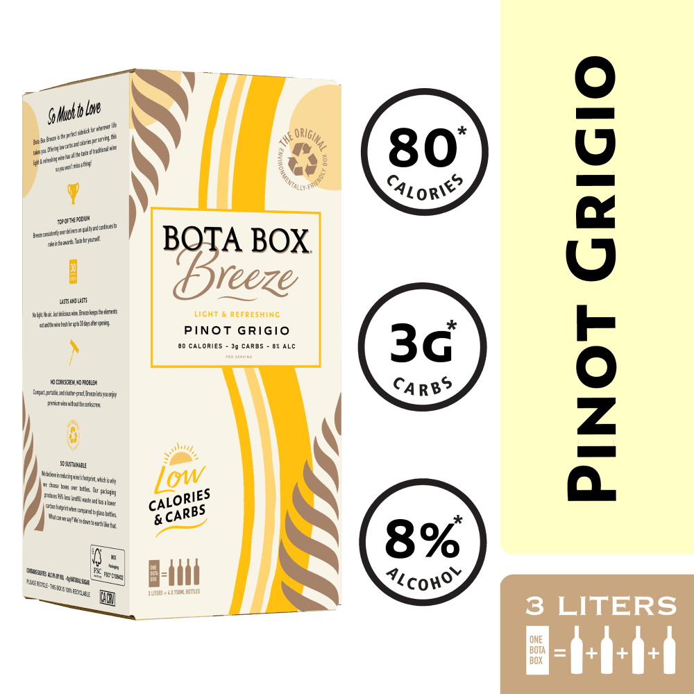 BOTA BOX BREEZE PINOT GRIGIO 3L