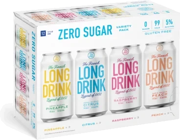 THE LONG DRINK ZERO W/RASP VARIETY 12PK