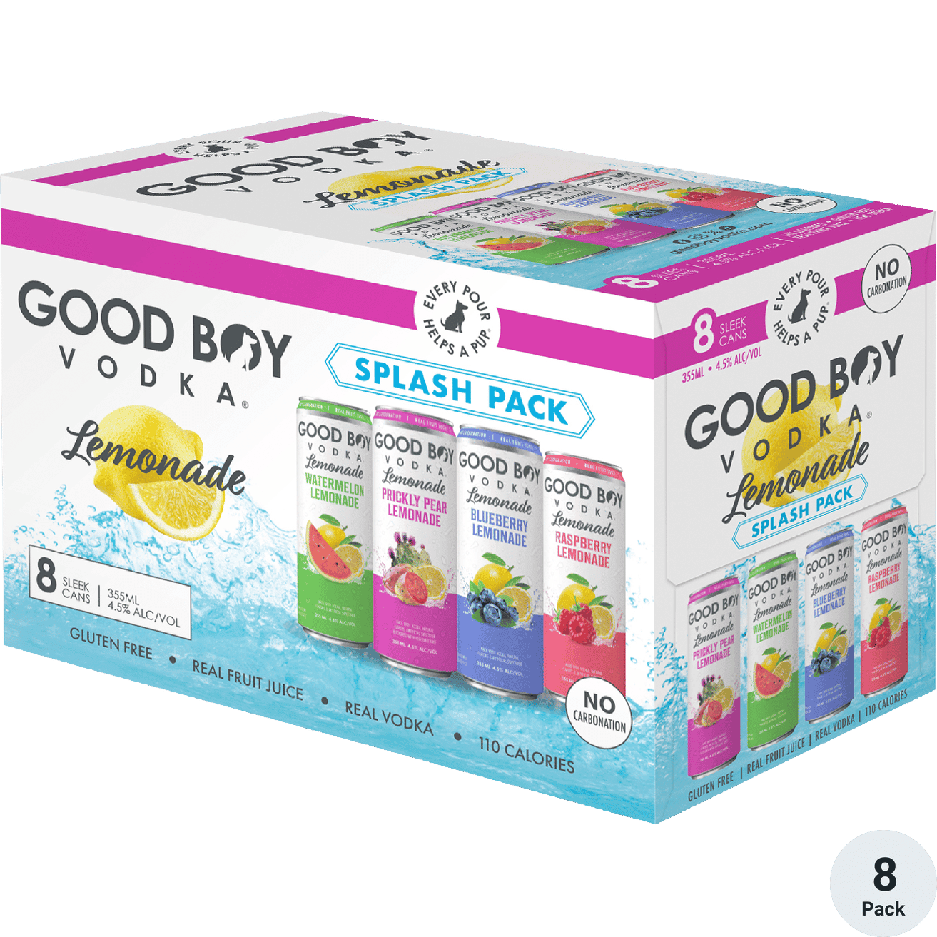 GOOD BOY SPLASH LEMONADE 8PK