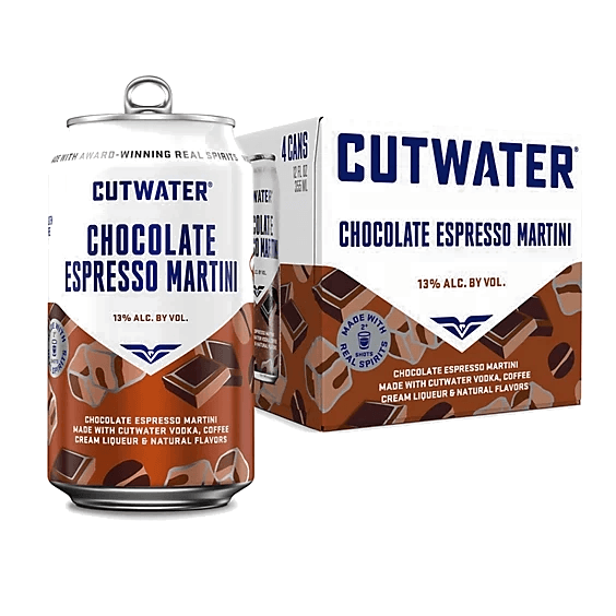 CUTWATER CHOCOLATE ESPRESSO MARTINI 4PK
