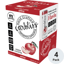CARBLISS VODKA APPLE 4PK
