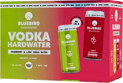 BLUEBIRD HARDWATER VODKA VARIETY 8PK