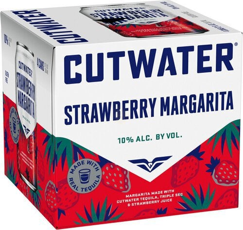 CUTWATER STRAWBERRY MARG 4PK