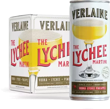 VERLAINE THE LYCHEE MARTINI 4PK