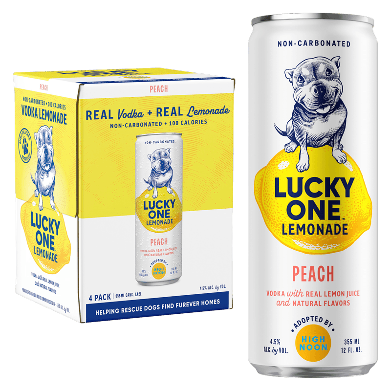 LUCKY ONE LEMONADE PEACH 4PK