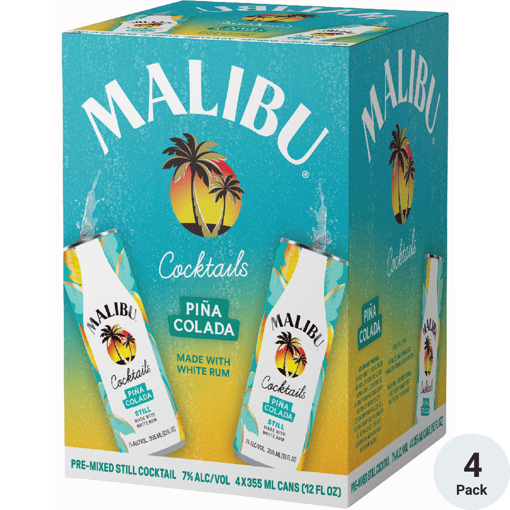 MALIBU PINA COLADA 4PK CANS