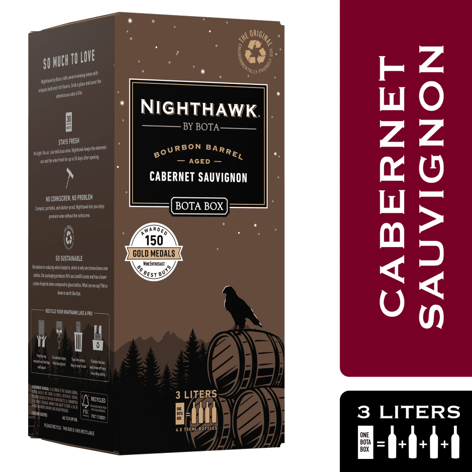 BOTA BOX NIGHTHAWK BOURBON BARREL CABERNET 3L