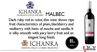 ICHANKA VICHIGASTA ESTATE MALBEC 750ML