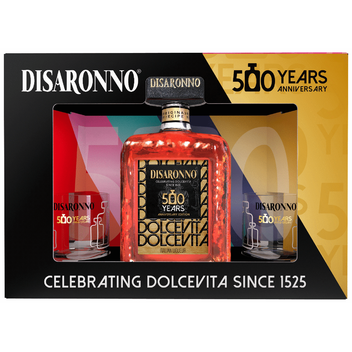 DISARONNO W/GLASSES 750ML