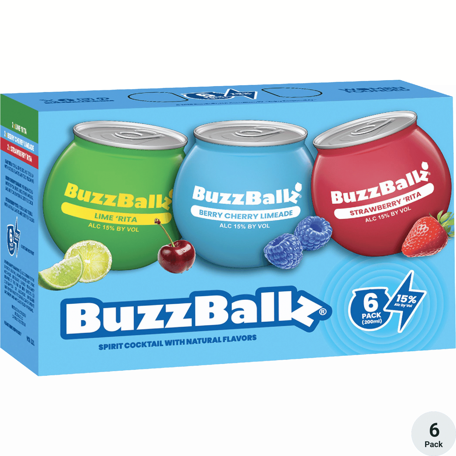 BUZZBALLZ ASSORTED 6PK